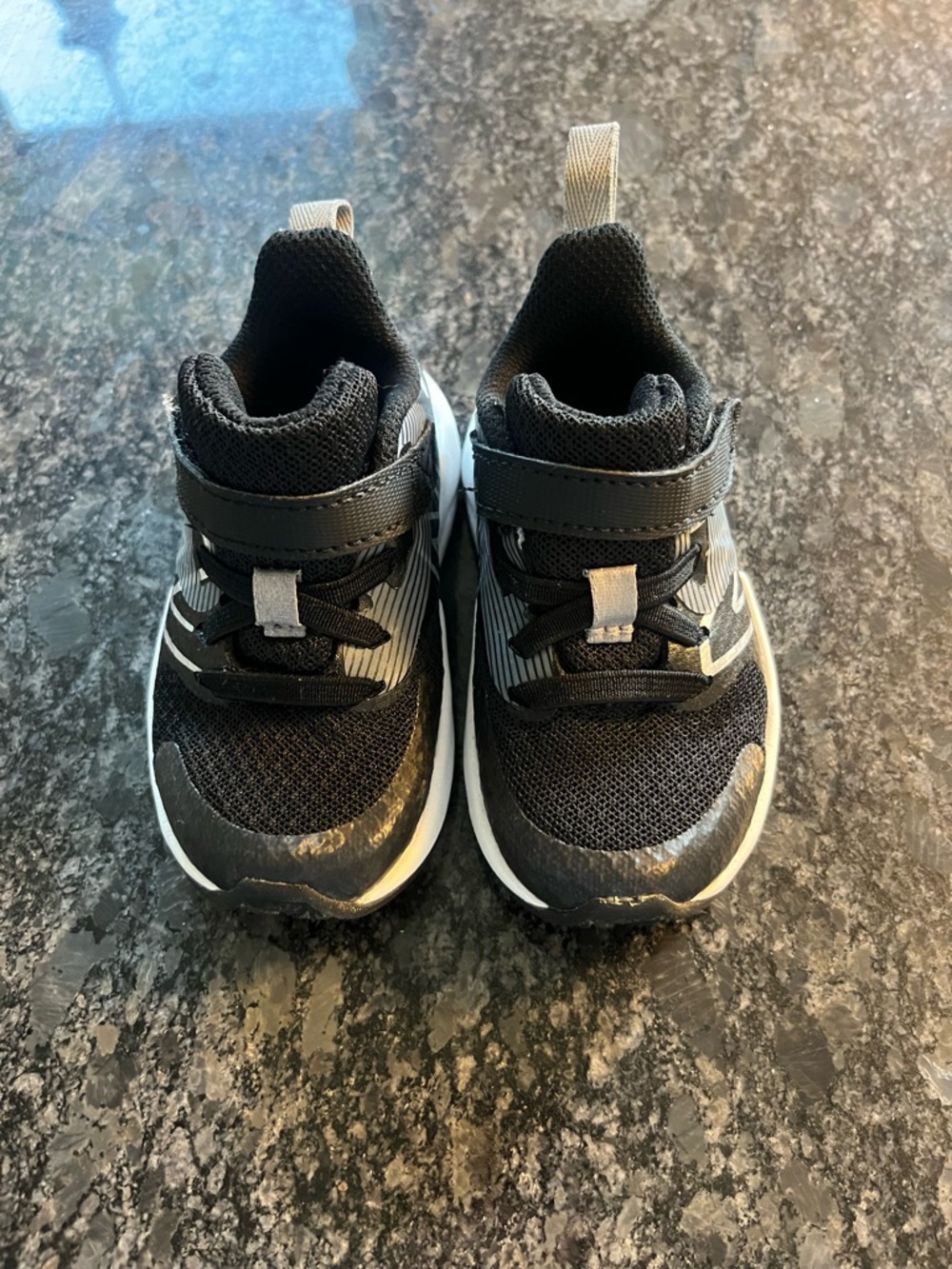 Infant Black and Gray New Balance Sport Sneakers - Comfortable Everyday Shoes